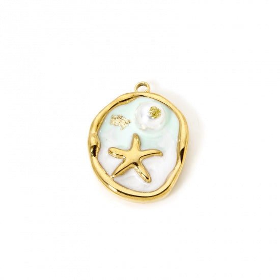 Under the Sea Oil Painting Charm