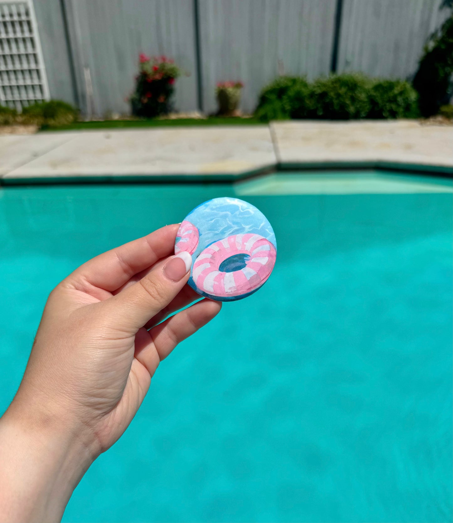 Cotton Candy Floaty Button