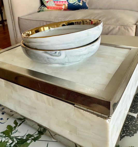 Gold and Marble Trinket Dish