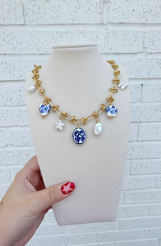 Audrey Knot Charm Necklace