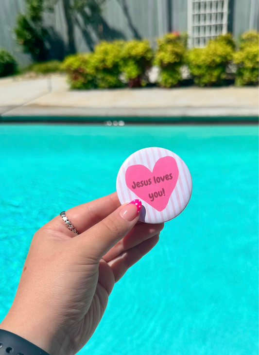 Jesus Loves You Button