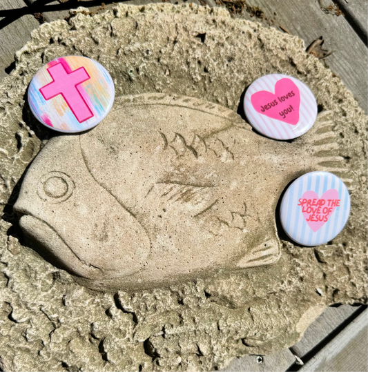 Spread the love of Jesus Button