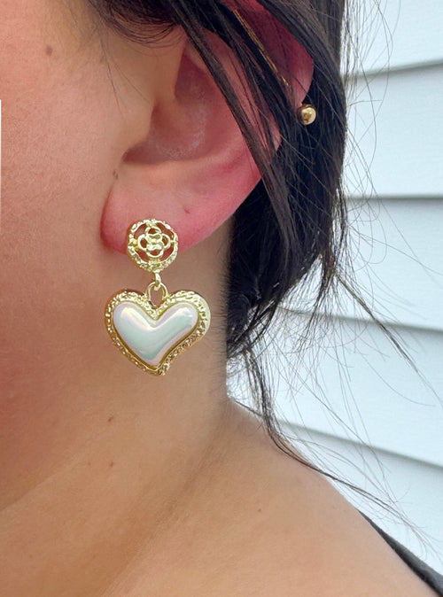 Amelia Heart Earrings