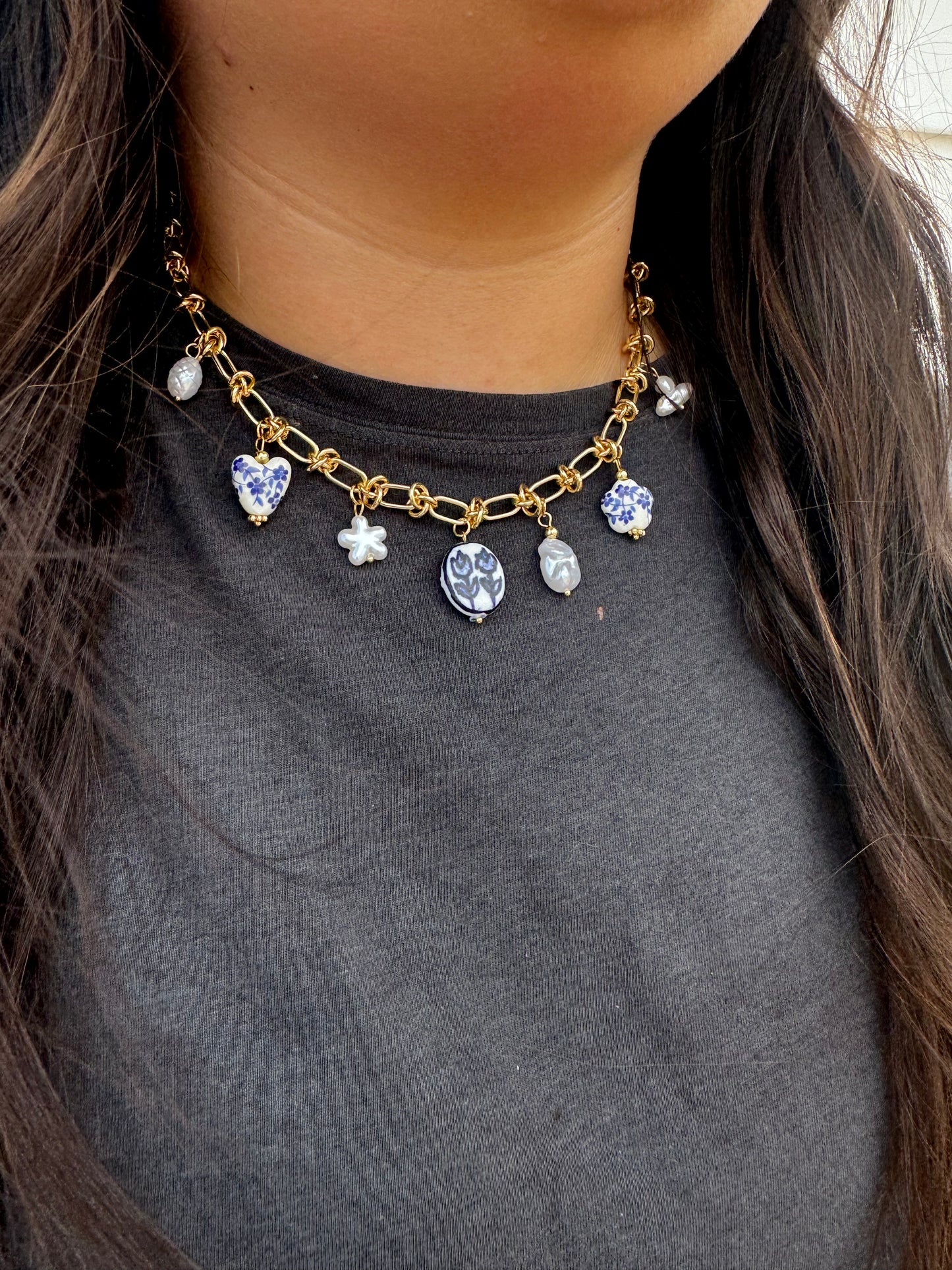 Audrey Knot Charm Necklace