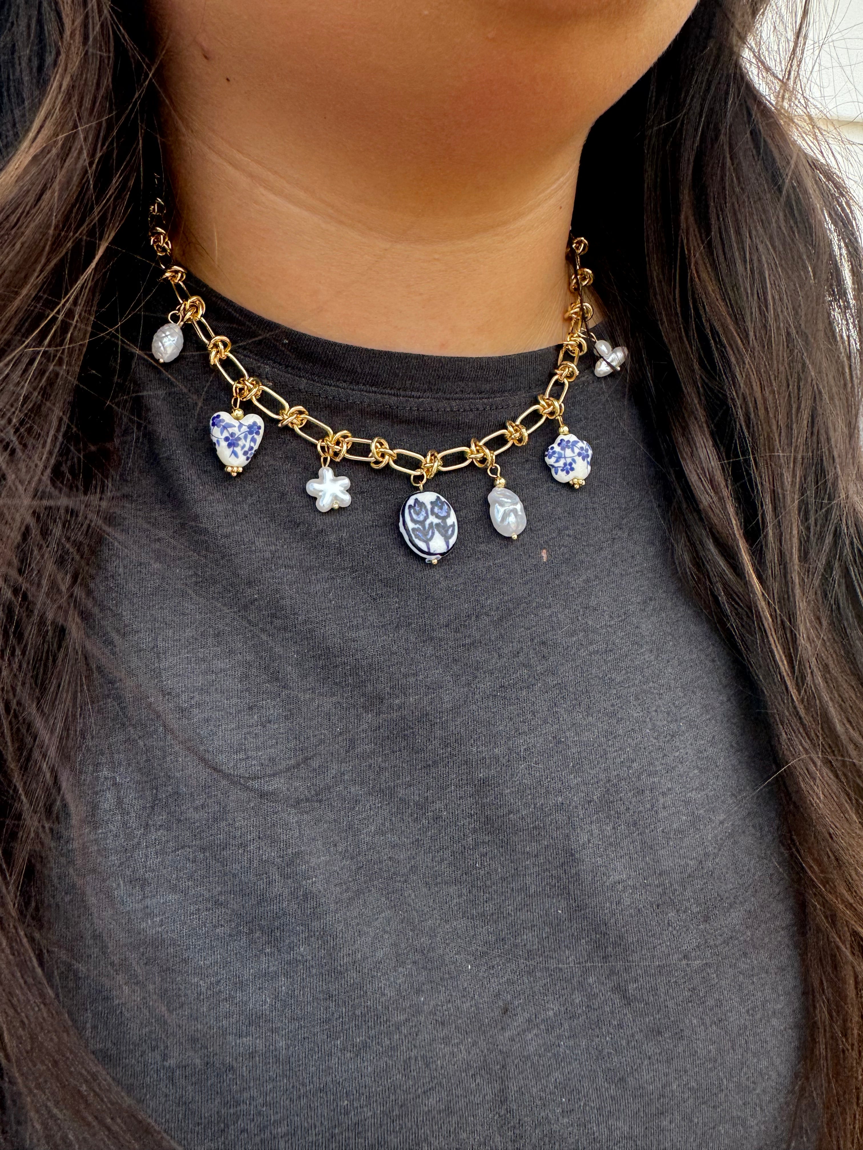 Audrey Knot Charm Necklace