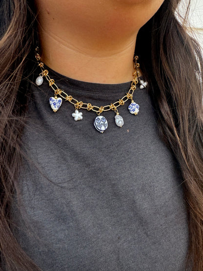 Audrey Knot Charm Necklace