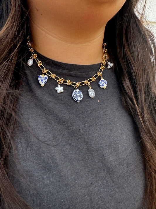 Audrey Knot Charm Necklace