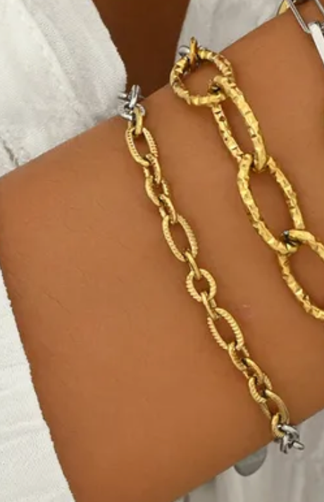 Brook Mixed Metal Bracelet